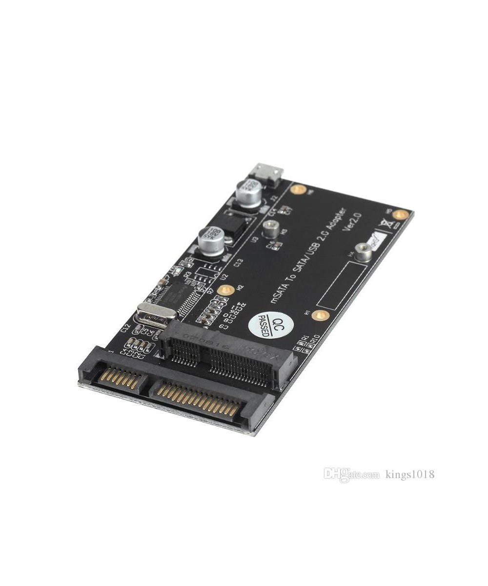 Adaptador de USB 2.0 mSATA SSD a SATA 2.5 para disco duro