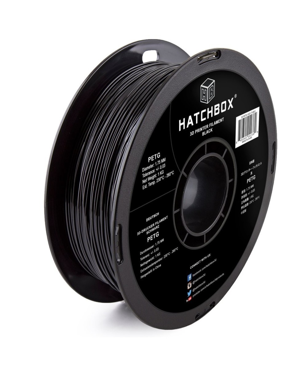 Filamento Flexible PETG Hatchbox 1.75mm 2.2 Lb