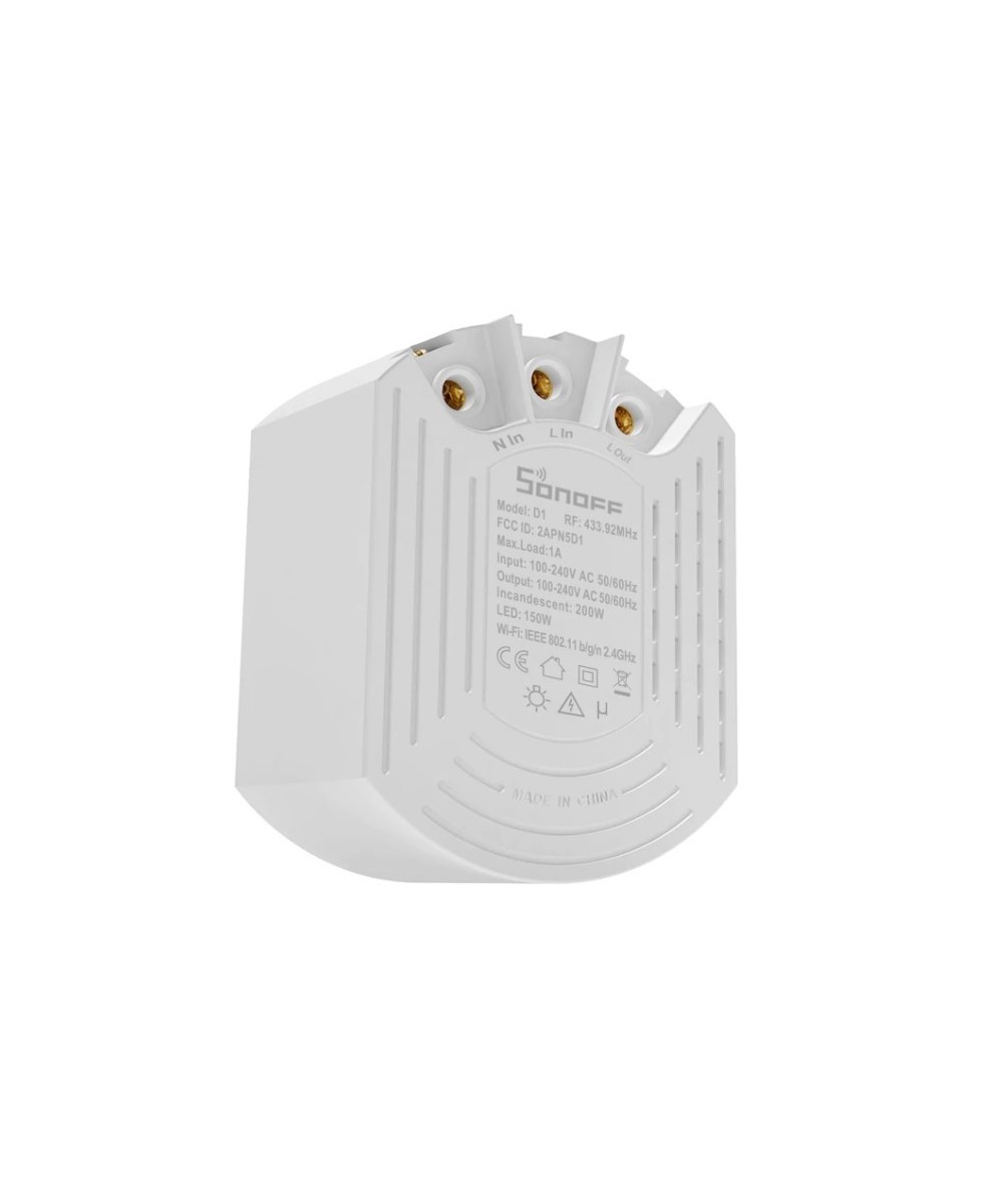 Interruptor Dimmer D1 con control 433mhz y base Inteligente Sonoff