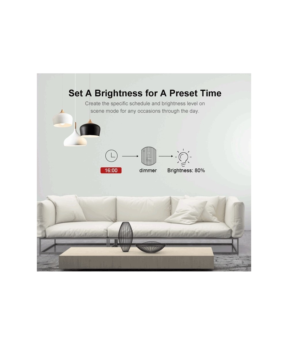 Interruptor Dimmer D1 con control 433mhz y base Inteligente Sonoff