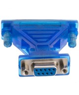 Cable convertidor de USB a RS232 DB9 con adaptador DB9 hembra a DB25 macho paralelo