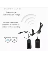 Micrófono Lavalier Green Audio GAW-7511C inálambrico con trípode para celular