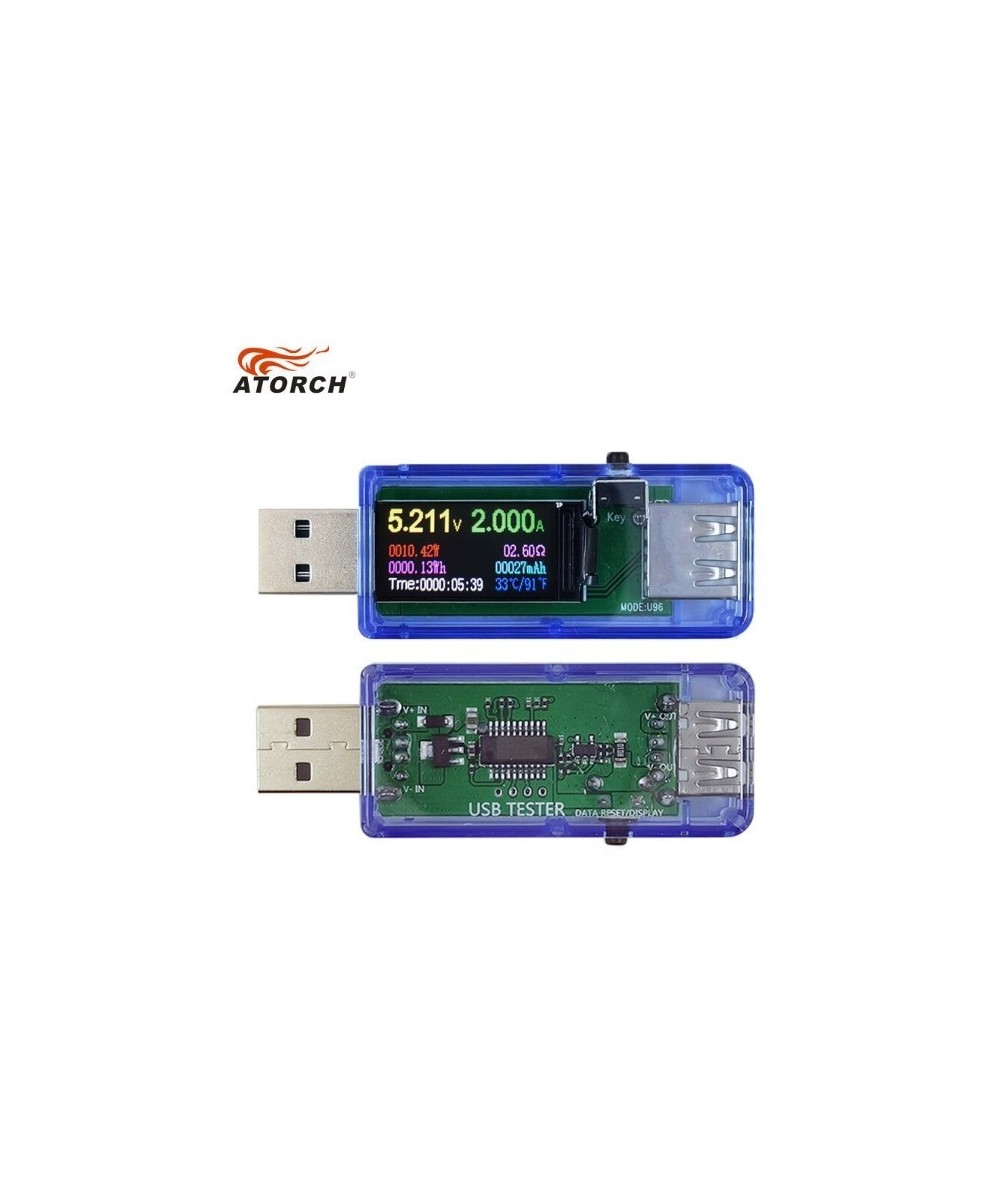 Medidor de voltaje y corriente USB Atorch U96