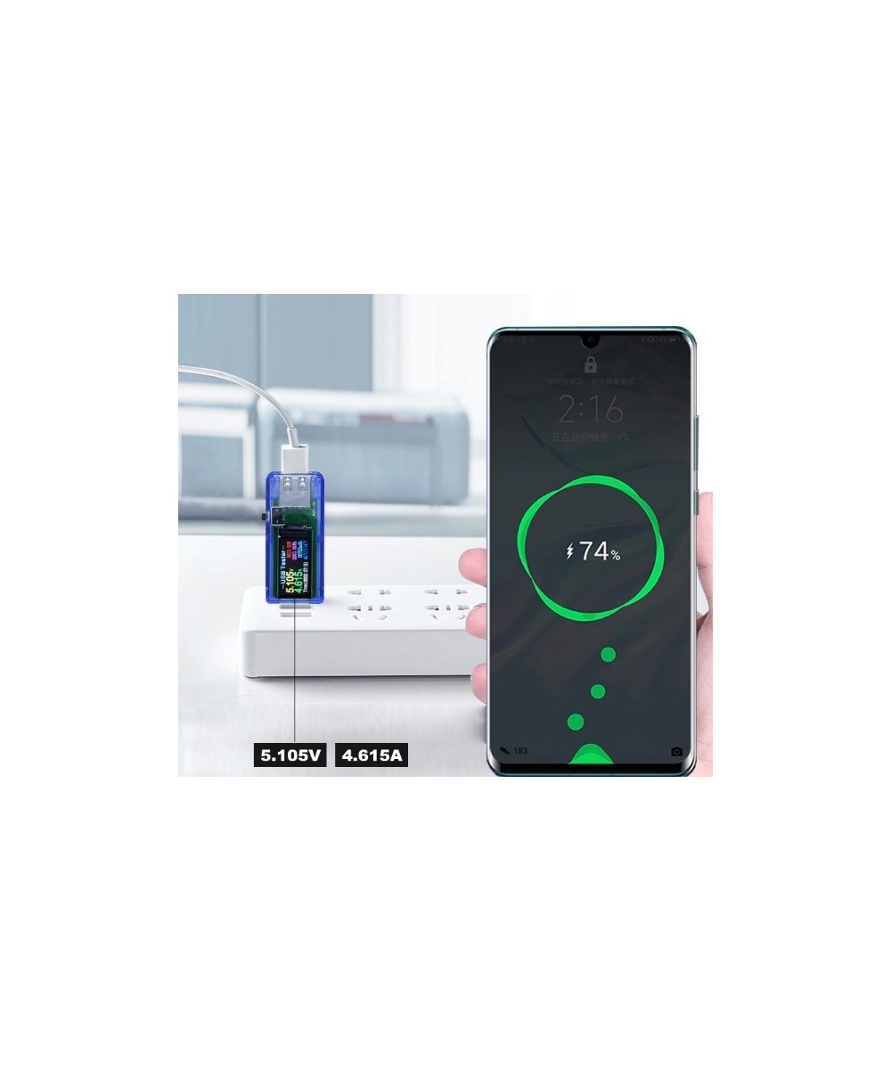 Medidor de voltaje y corriente USB Atorch U96