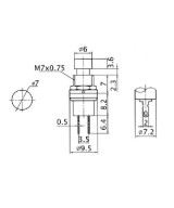 Interruptor push button con bloqueo