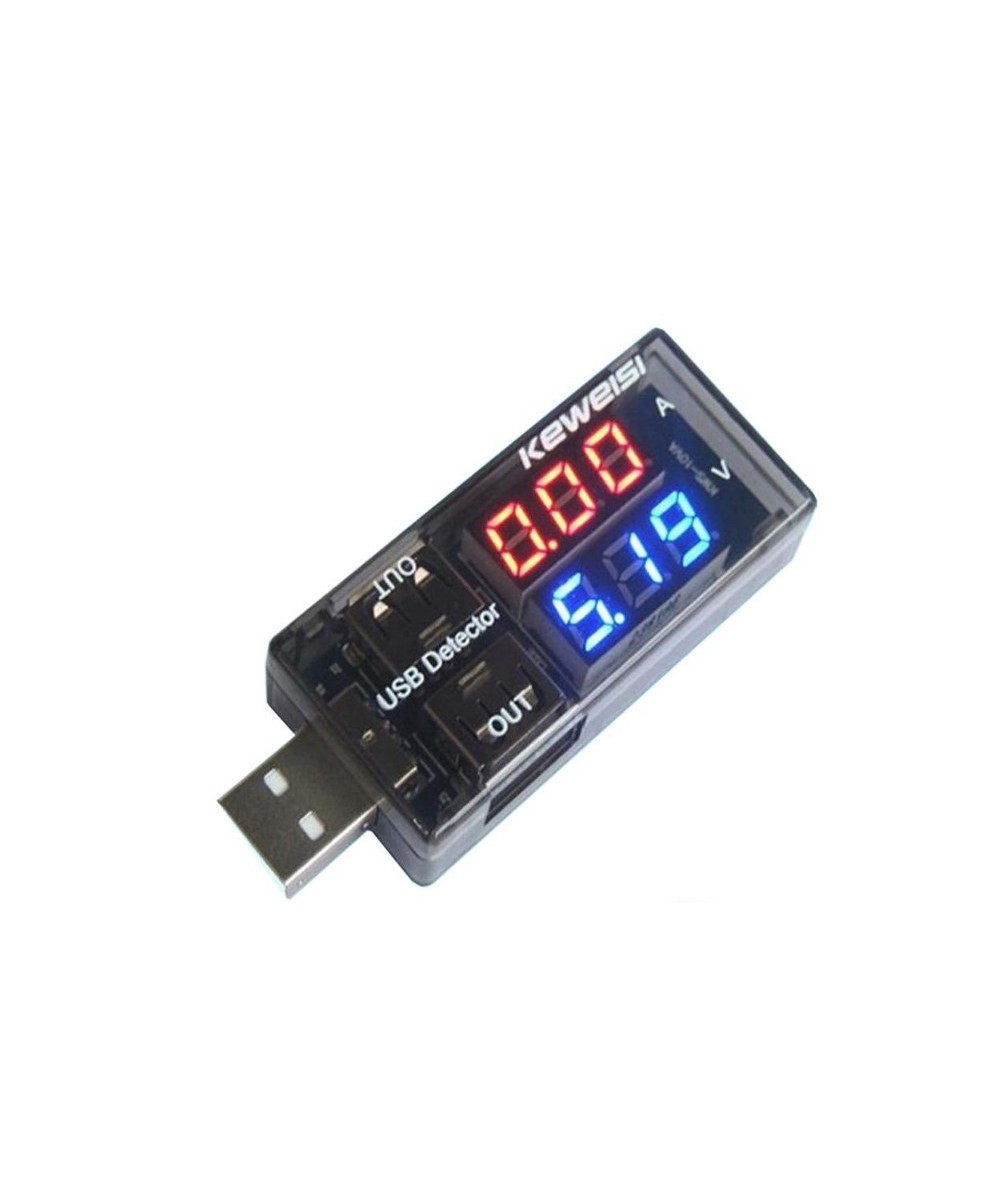 Medidor de voltaje y corriente en puerto USB KWS-10VA
