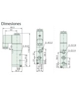 Válvula Neumatica Airtac  AC-110V / DC - 12V 4v210-08