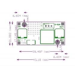 convertidor incremental de voltaje DC-DC XL6009