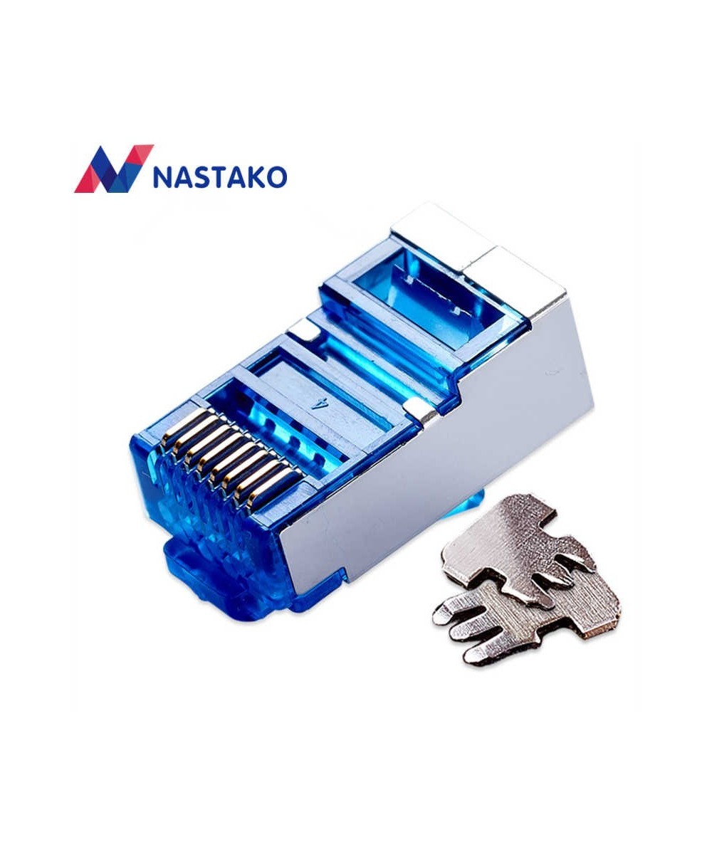 Conector RJ45 CAT 5e Metálico Protegido (2U)