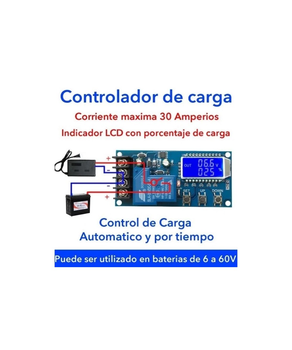 Módulo de carga de batería 6V a 60 V XY-L30A