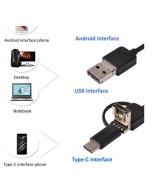 Endoscopio digital 3 en 1 con camara y luz 5m