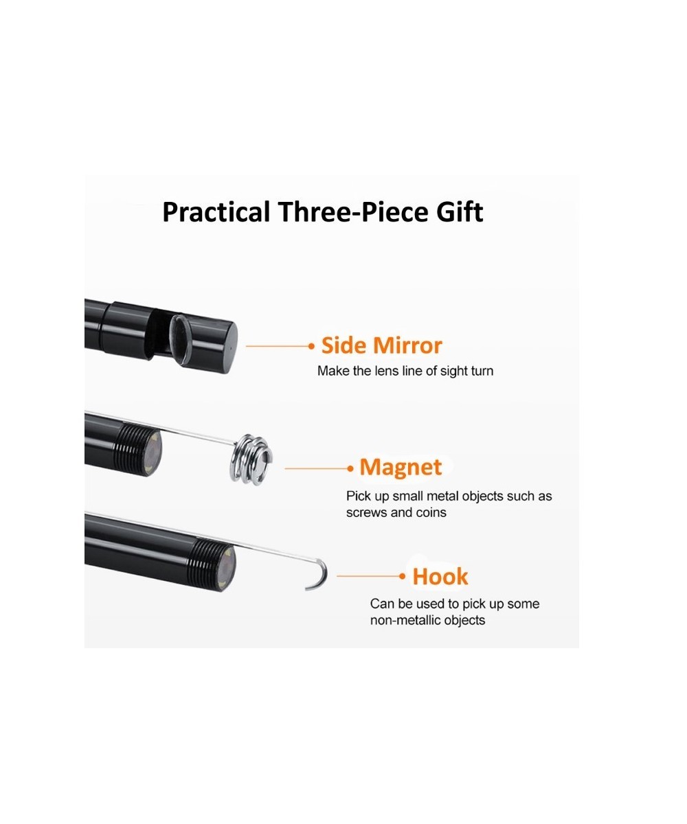 Endoscopio digital 3 en 1 con camara y luz 5m