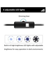 Endoscopio digital 3 en 1 con camara y luz 5m