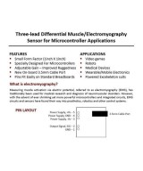 Sensor de señal muscular de Electromiografía EMG