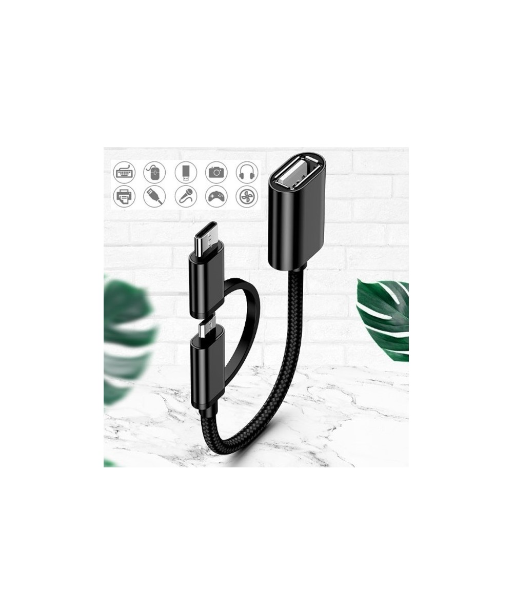 Cable OTG micro USB y USB-C