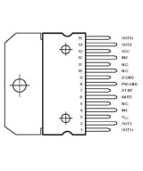 Amplificador de Audio TDA7297 AB 15w(multiwatt)