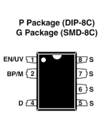 Convertidor de voltaje AC/DC  TNY277PN (DIP)