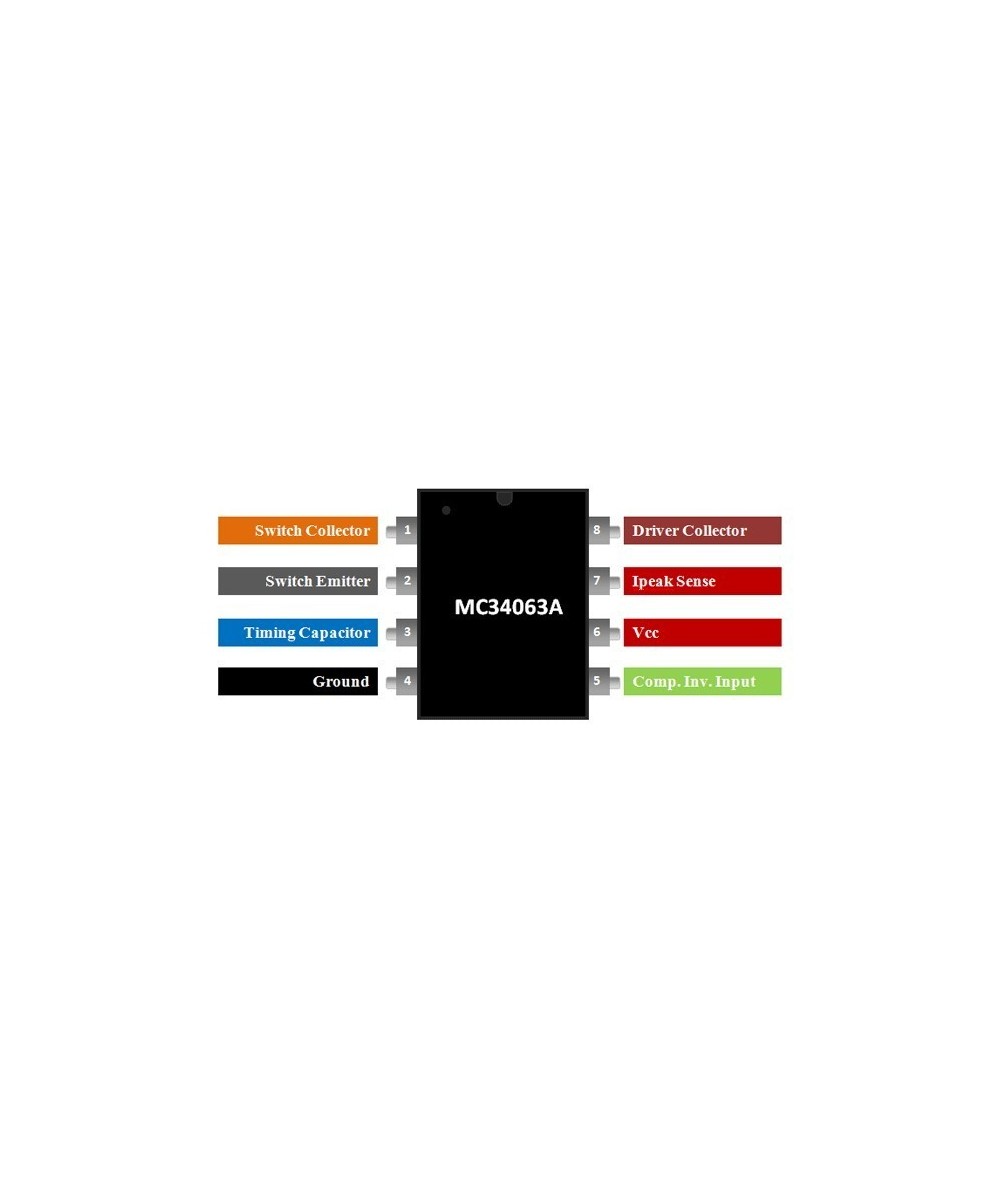 Regulador de Voltaje MC34063ABN (DIP)