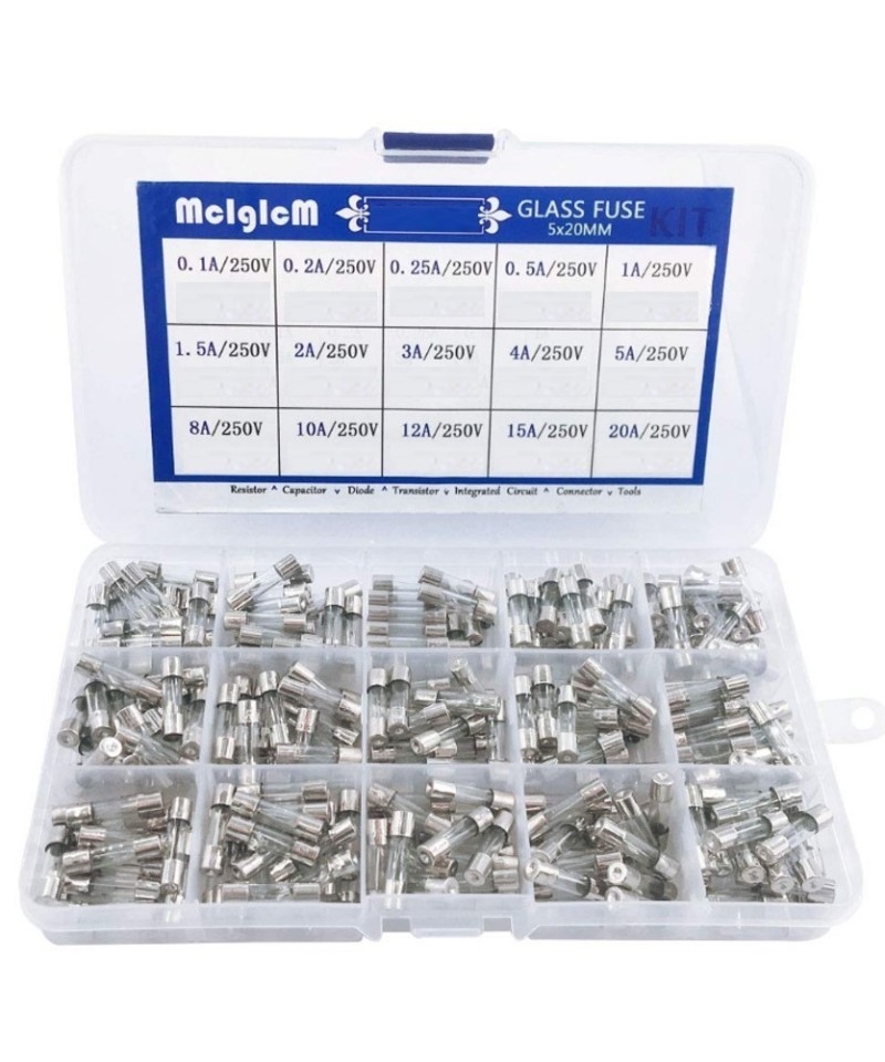 Fusible de Vidrio 0.1-20A 250V 5x20mm