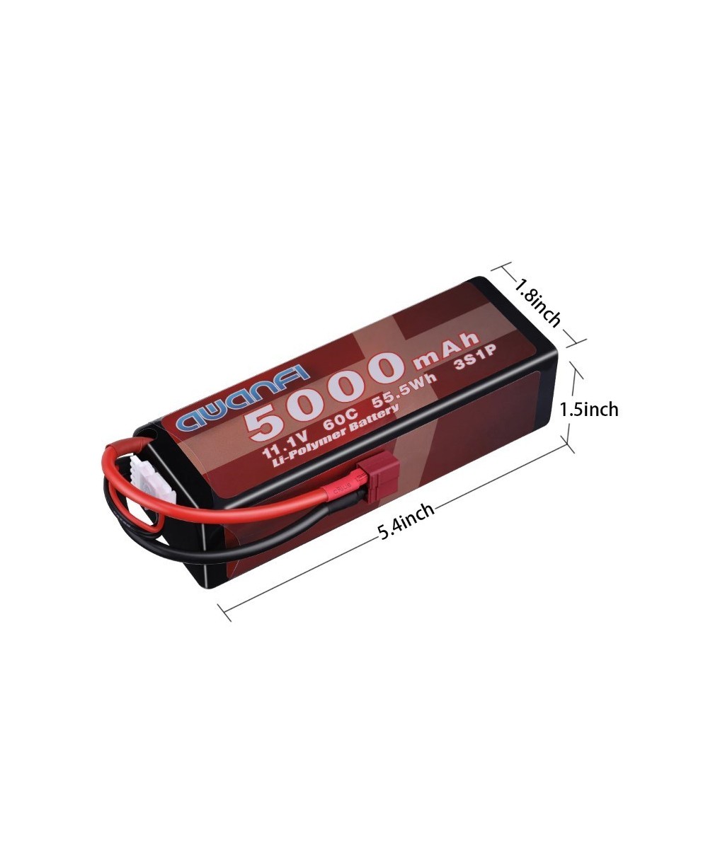 Batería tipo LiPo recargable 11.1V 60C 5000mAh 55.5Wh 3S1P AWANFI
