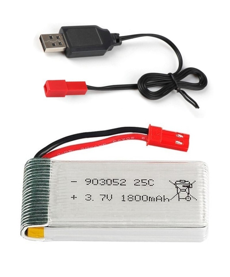 Bateria tipo LiPo Recargable 3.7V 1800mah 25C