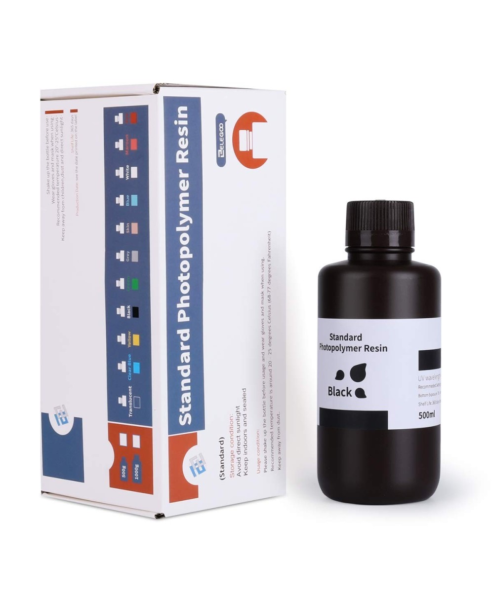Resina de fotopolímero de curado UV ELEGOO 500g 405nm para impresoras 3D