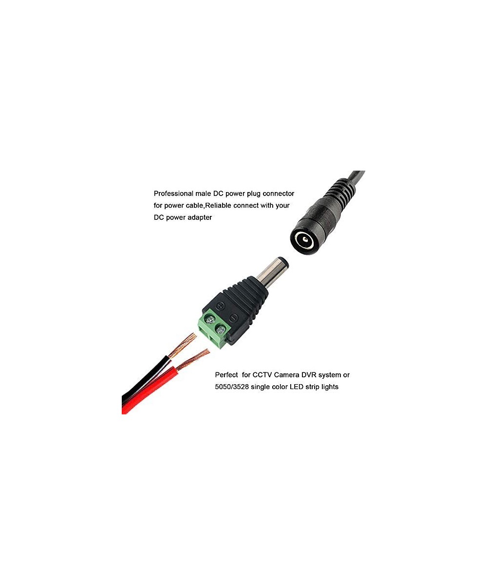 Conector DC 2.1mm interior x 5.5mm exterior hembra - macho (2U)