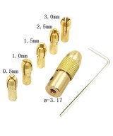 Cabezal y Sujetadores para Mini Taladro 0.5-3mm (Kit)