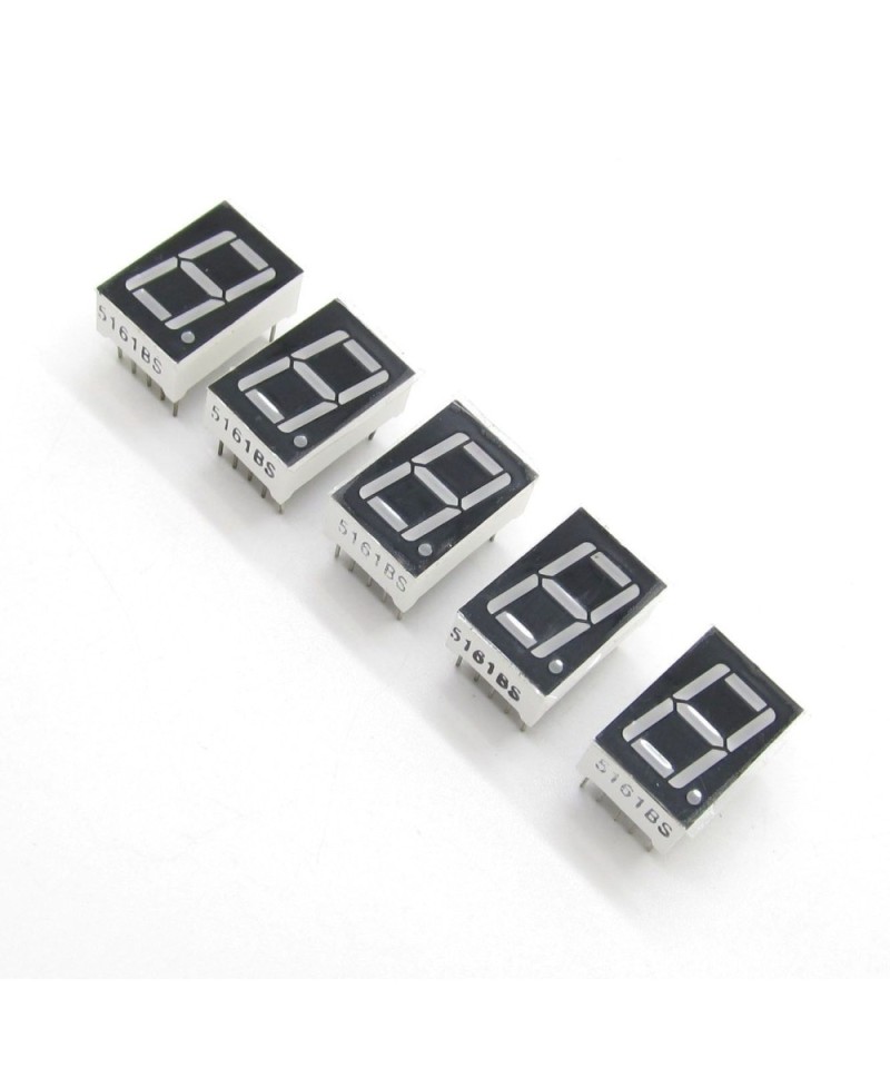 Set de 5 Display de 7segmentos 1 digito