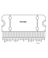Amplificador de audio TDA7388A 4 x 42W 27 pines