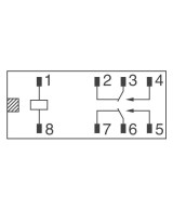 Rele de Potencia DPDT 12V 8A G2RL-2-DC12