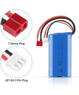 Bateria Recargable Li-Ion 18650 2S 7.4V 2000mAh con Cargador