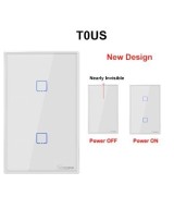 Interruptor Tactil de pared inteligente Wifi Sonoff T0US