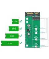 Adaptador SATA y tarjeta M2 a USB 2.0