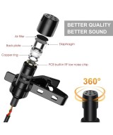 Mini Micrófono Lavalier para Celular Tipo USB-C