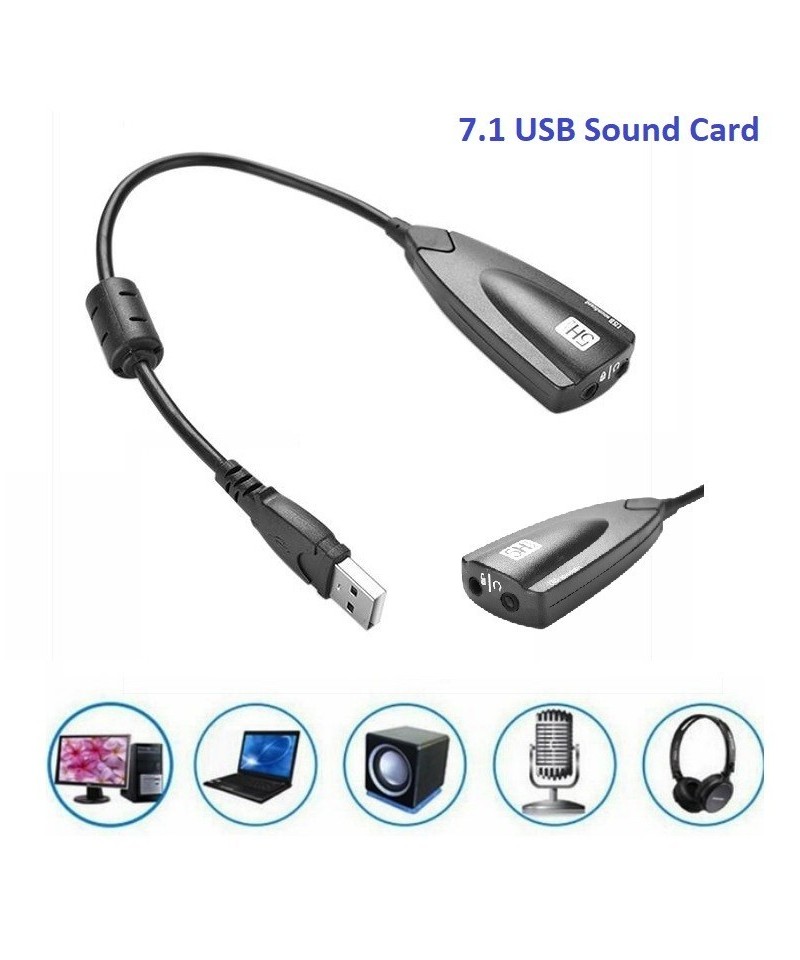 Separador de audio microfono y audifono USB 7.1 5Hv2