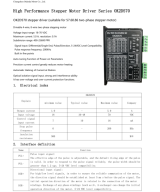 Controlador de Motor DC Paso a Paso Nema 23/34 OK2D656T 20-70V 2 Fases