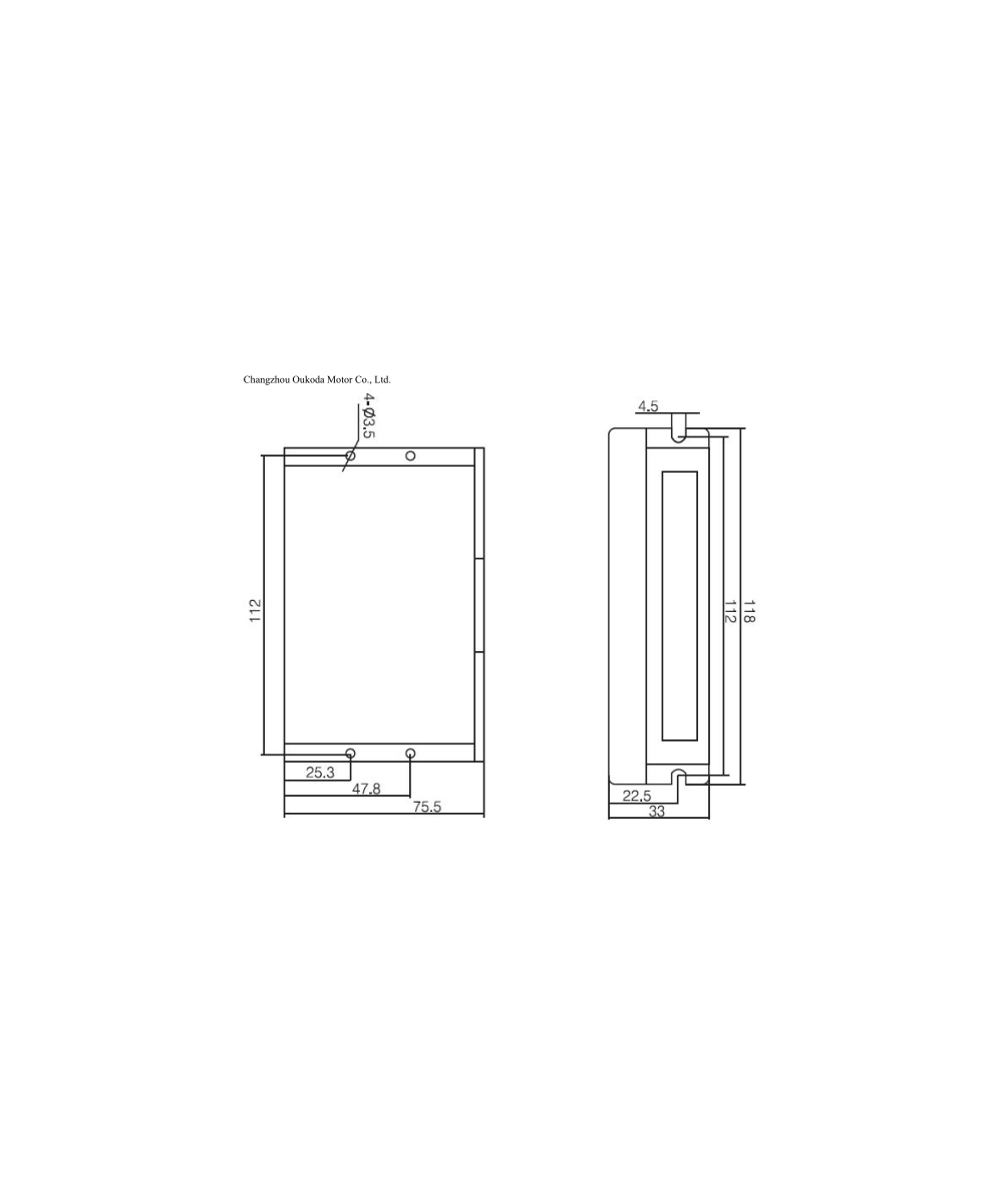 Controlador de Motor DC Paso a Paso Nema 23/34 OK2D656T 20-70V 2 Fases