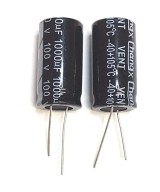 Capacitores electroliticos de 1000uf, 2200uf, 3300uf, 4700uf o 10000uf  1 valor (1 unidad)