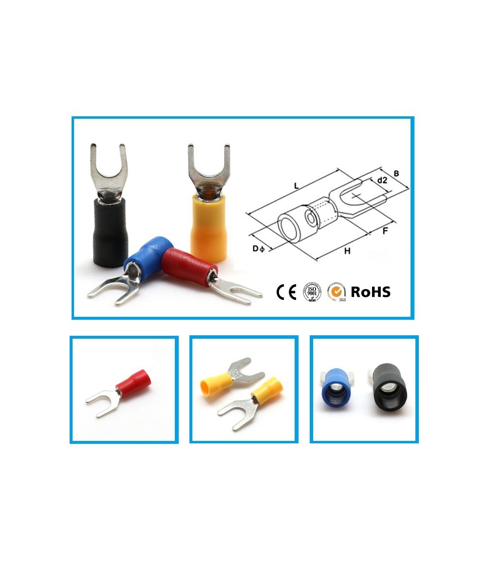 Terminal abierto tipo U 22-16AWG (20U)