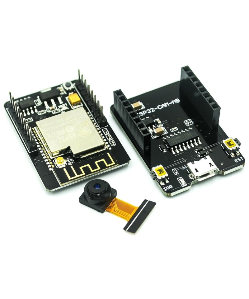 Microcontrolador ESP32 WIFI con Camara y Shield
