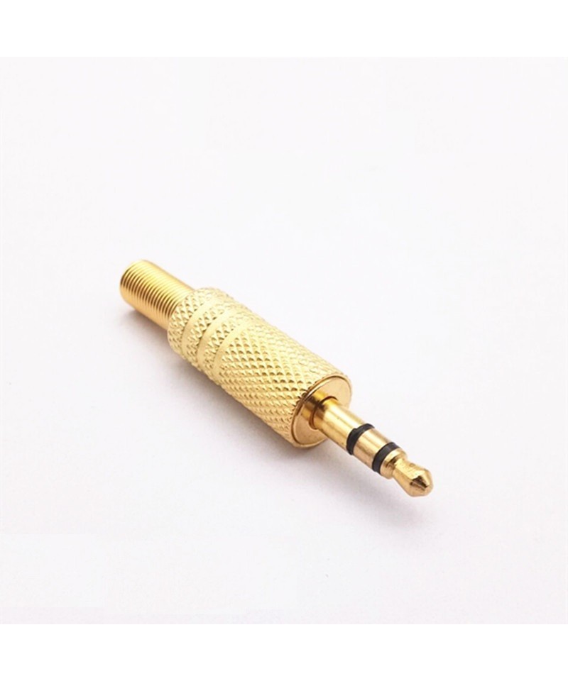 Conector Macho 3.5mm 3 pines con Resorte