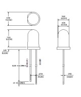 Diodo LED RGB 5mm 2 pines Transición Lenta o Rapida (10U)
