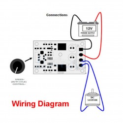 Controlador de velocidad de motor PWM 2A