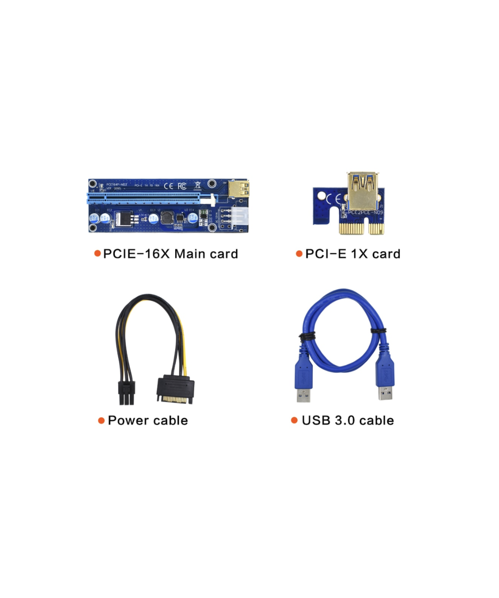 Tarjeta de Extension Para Puerto PCI Express 1x a 16x USB 3.0
