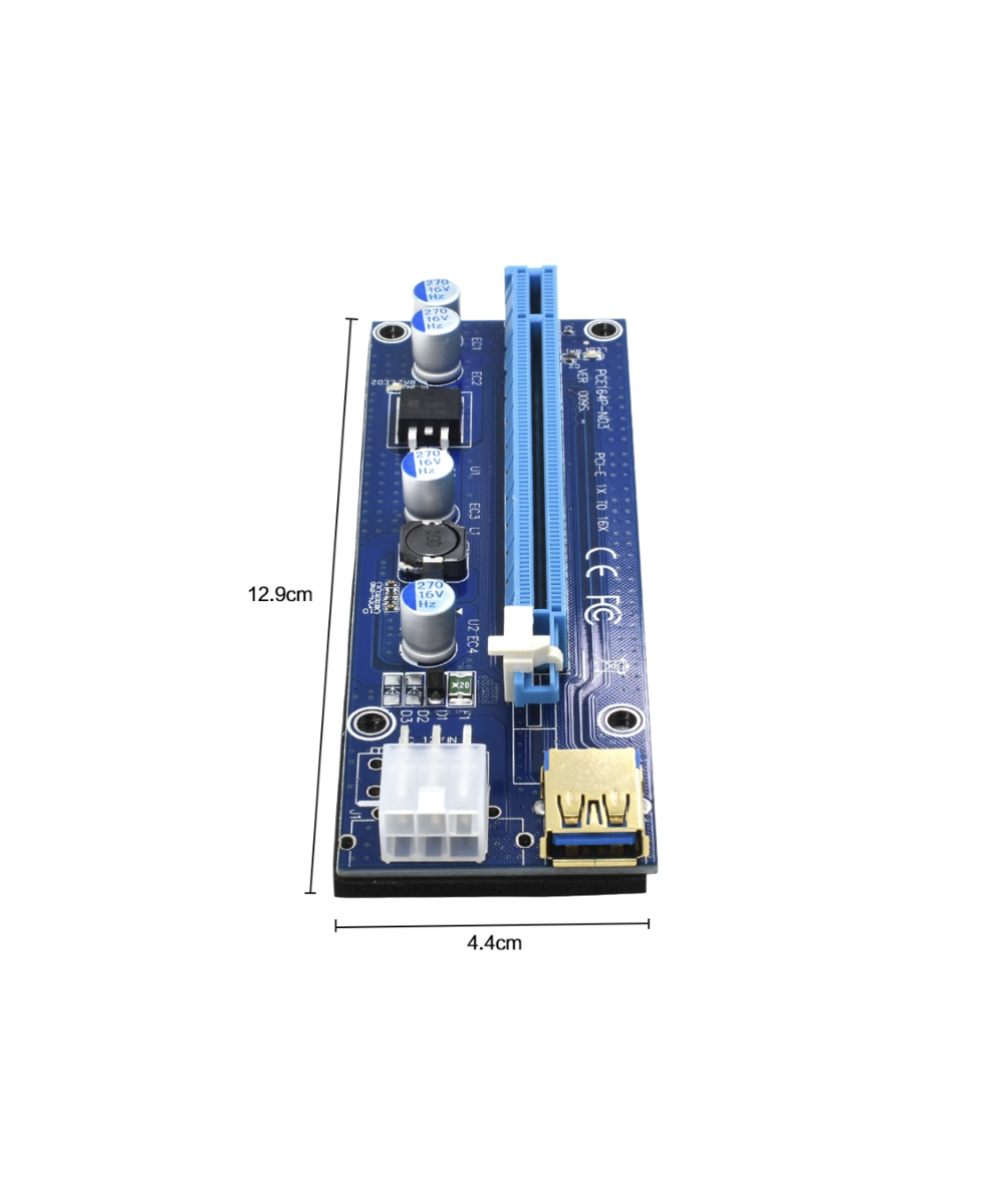 Tarjeta de Extension Para Puerto PCI Express 1x a 16x USB 3.0