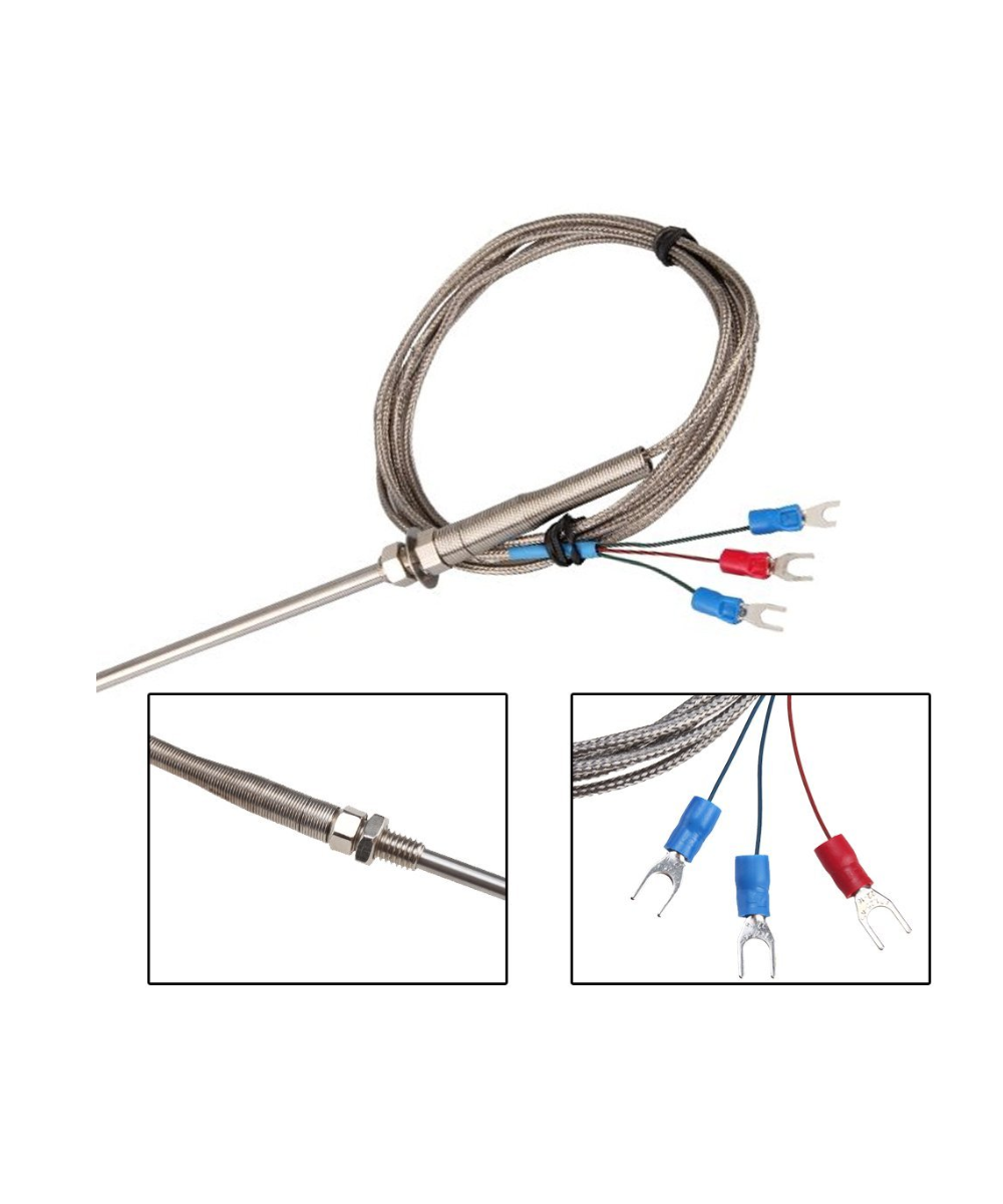 Sonda de Temperatura Termocupla PT100 WZP-291 5x100x2000mm -20 a 450 grados