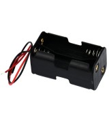Contenedor de 4 Baterias AA Doble Lado