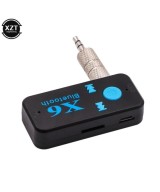 Adaptador Bluetooth Auxiliar 3.5mm X6 con Lector TF
