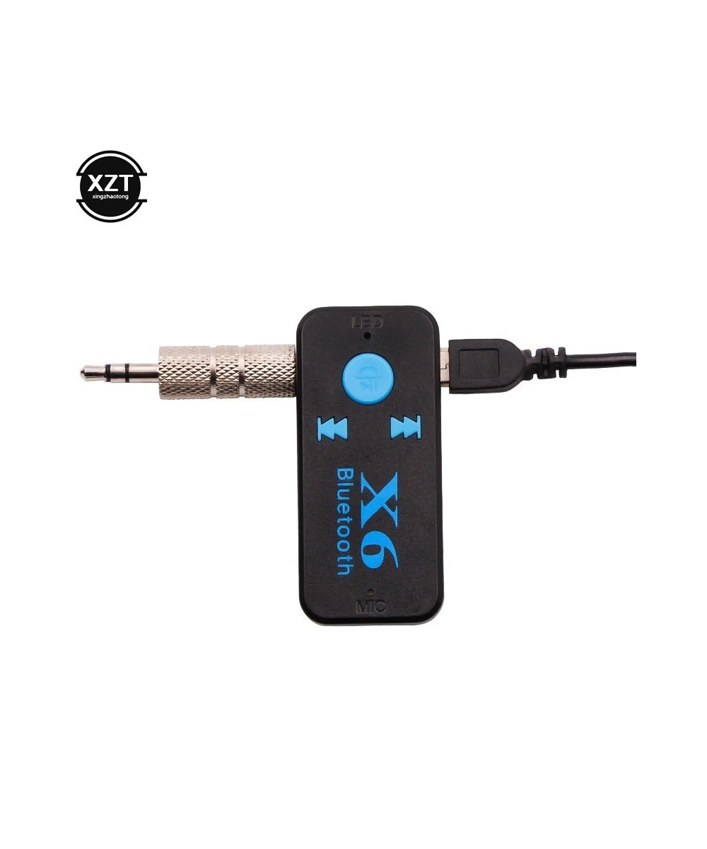 Adaptador Bluetooth Auxiliar 3.5mm X6 con Lector TF